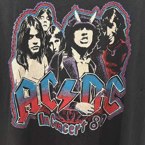 AC/DC Black Graphic T-Shirt - Picture 2 of 9